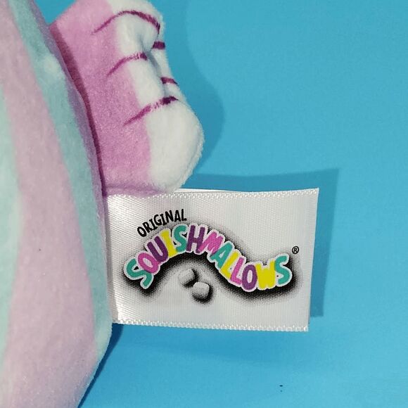 Squishmallows Martina the Fish Blue Purple Pink Stripe Mini 5" Plush - Picture 5 of 6